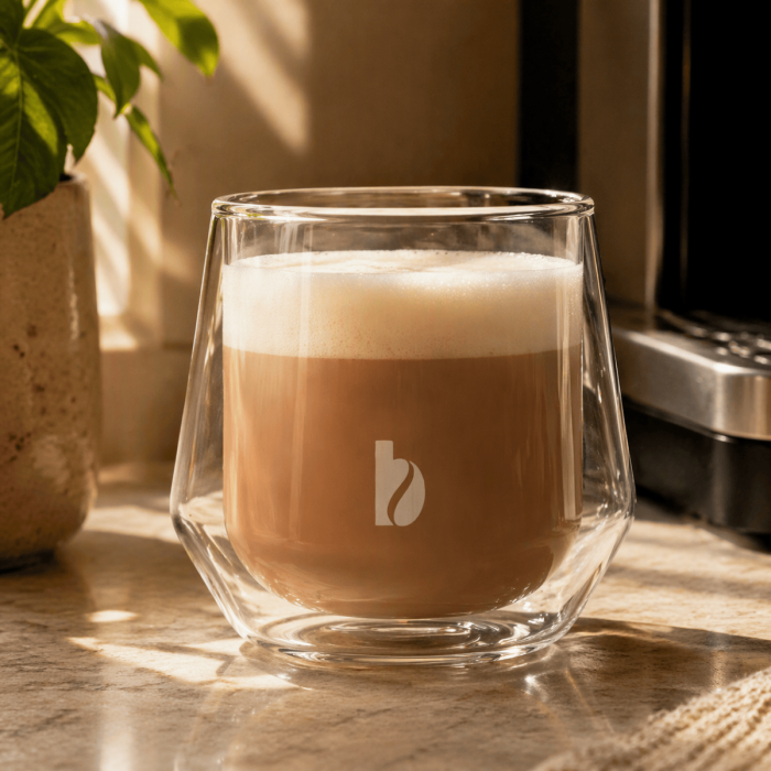 Barcaffè cappuccino staklena šalica