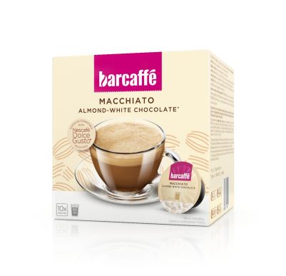 Barcaffè Macchiato Almond-White chocolate kapsule su kompatibilne sa Nescafe Dolce Gusto® aparatima za kavu.