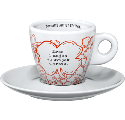Unikatne Artist Edition šalice za espresso kavu s umjetničkim ilustracijama i inspirativnim citatima.