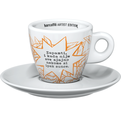 Unikatne Artist Edition šalice za espresso kavu s umjetničkim ilustracijama i inspirativnim citatima.
