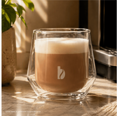 Barcaffè staklena šalica stvorena za savršenu pjenastu cappuccino čaroliju.